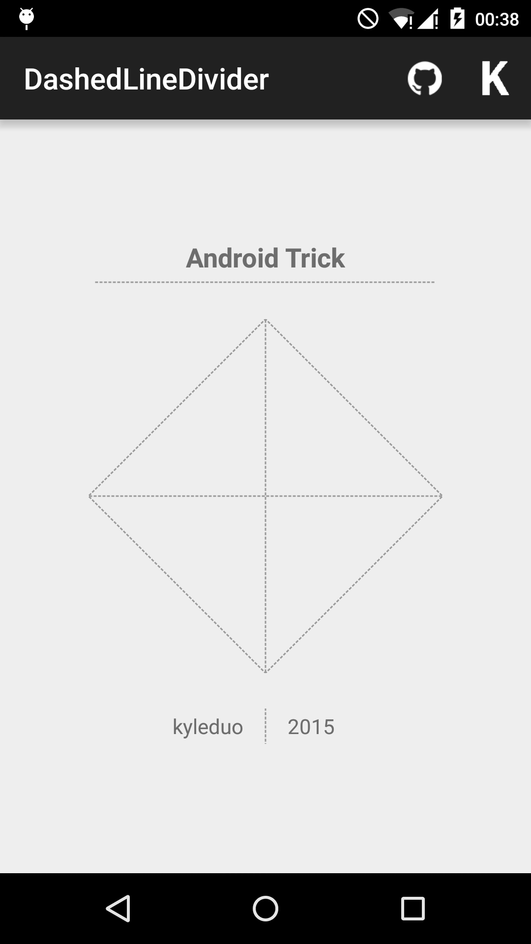 GitHub kyleduo/DashedLineDivider Shown how to create dashed line