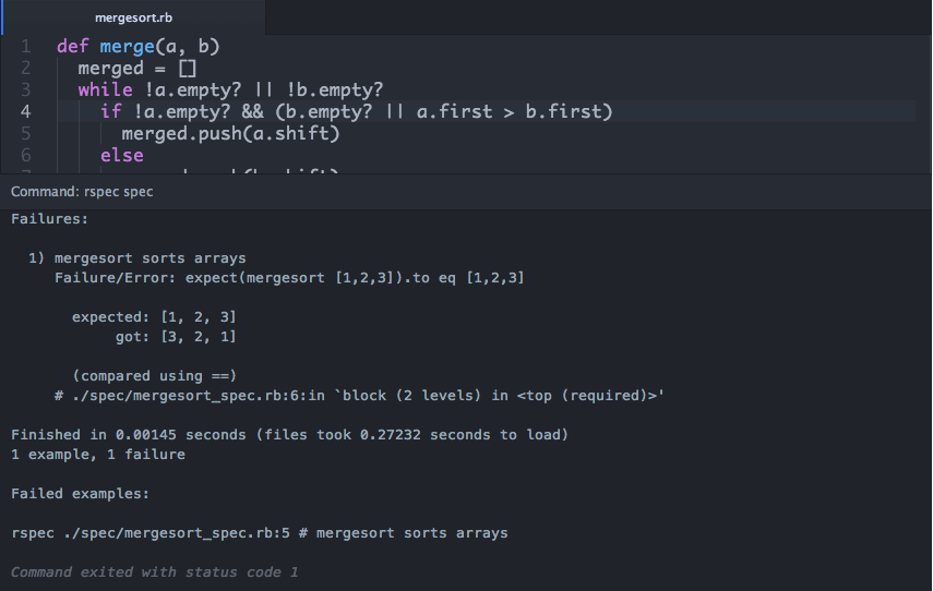 GitHub Run ruby test files (or other commands