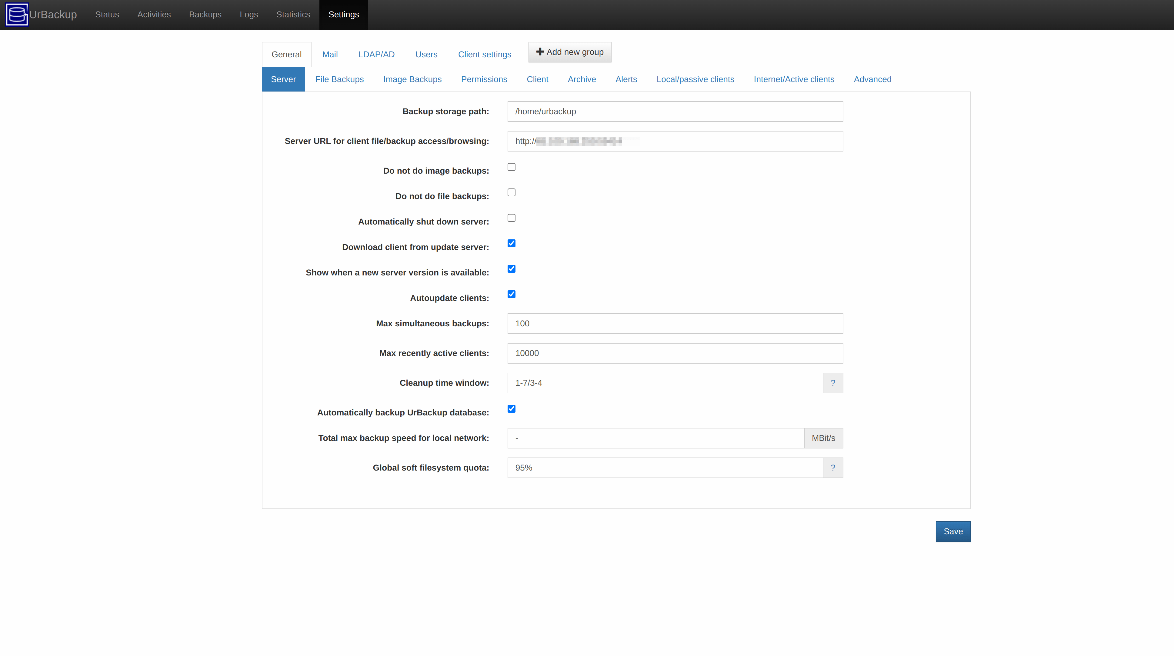 UrBackup Tool for Faveo File System and Database Backup Faveo