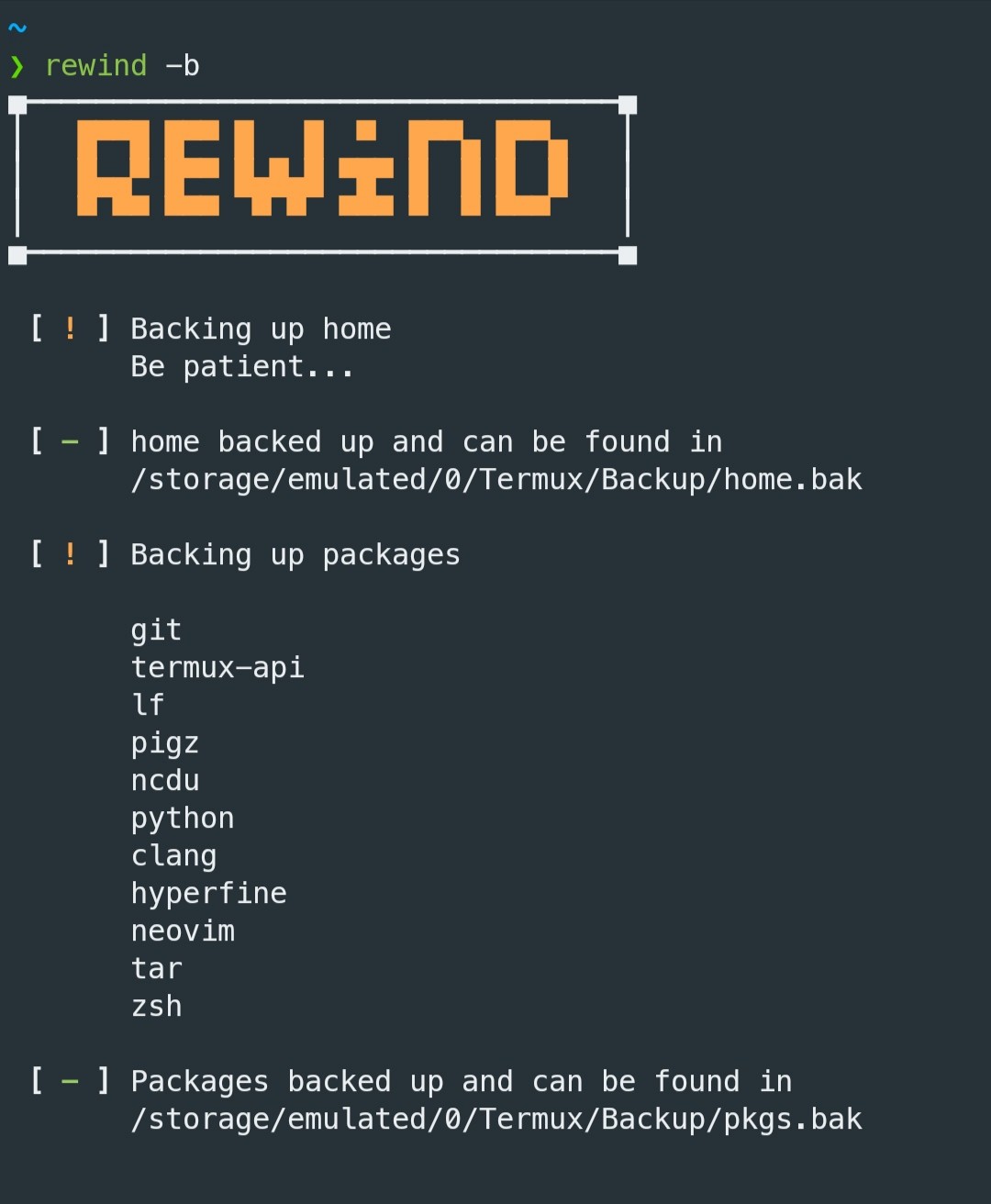 GitHub laraib07/TermuxBackupTools Simple bash script to backup and restore termux(an android