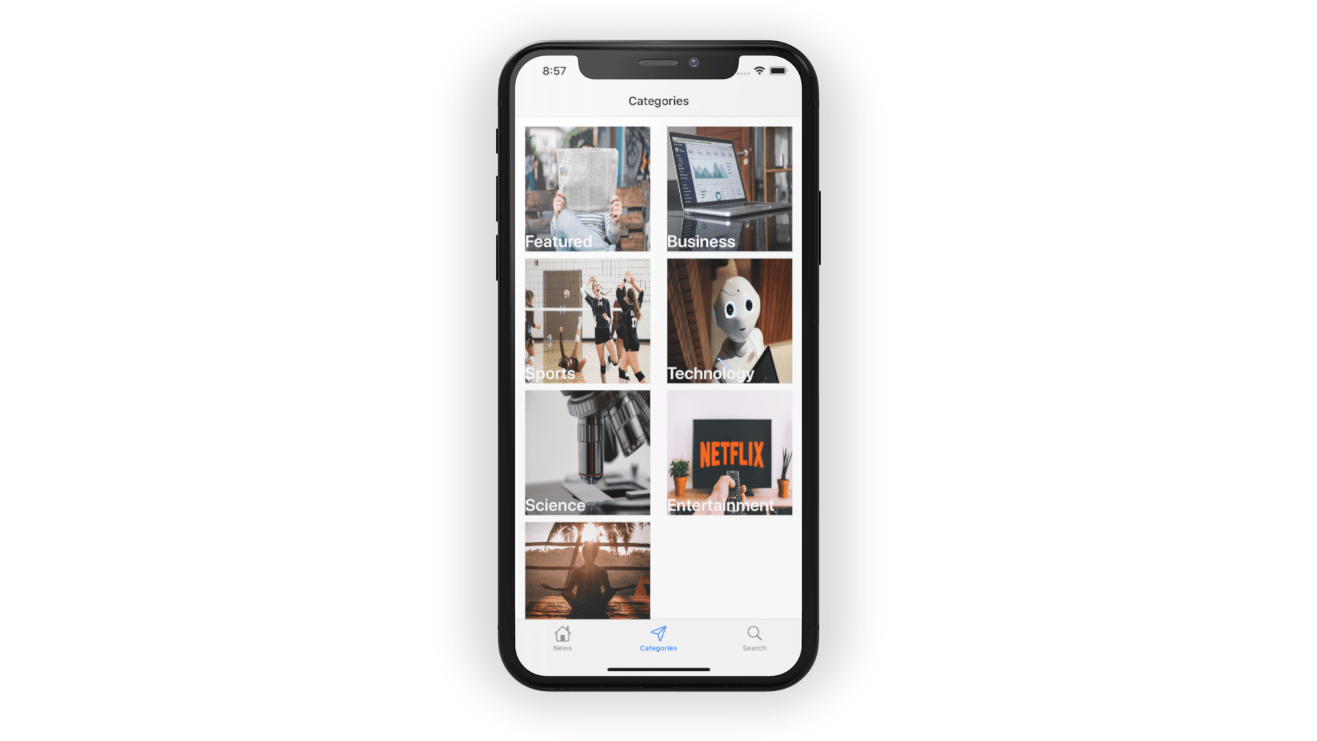 A news app with good looking user interface using swift