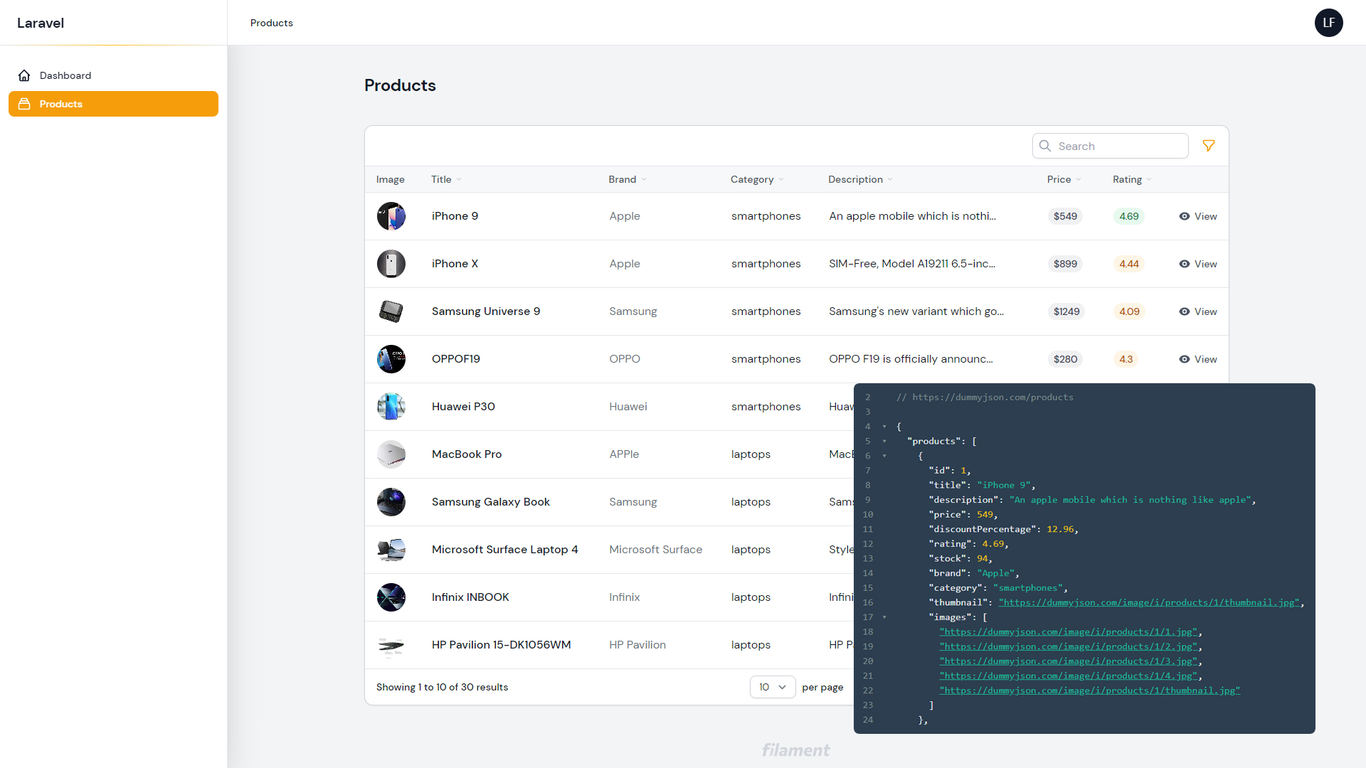 GitHub leandrocfe/filamenttablesjsondatasource Sometimes you