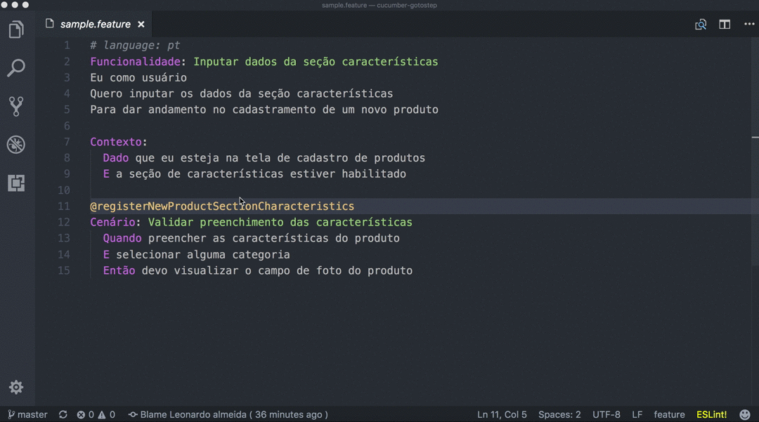cucumbergotostep Visual Studio Marketplace