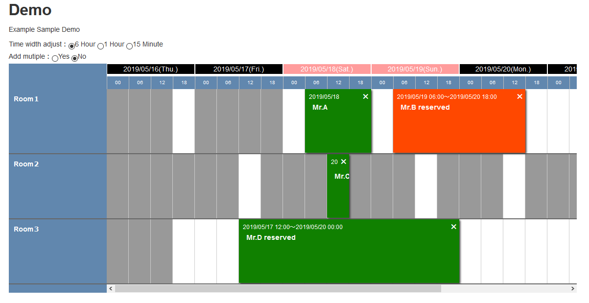 GitHub linmasahiro/jquery.schedule.plus jquery and html schedule