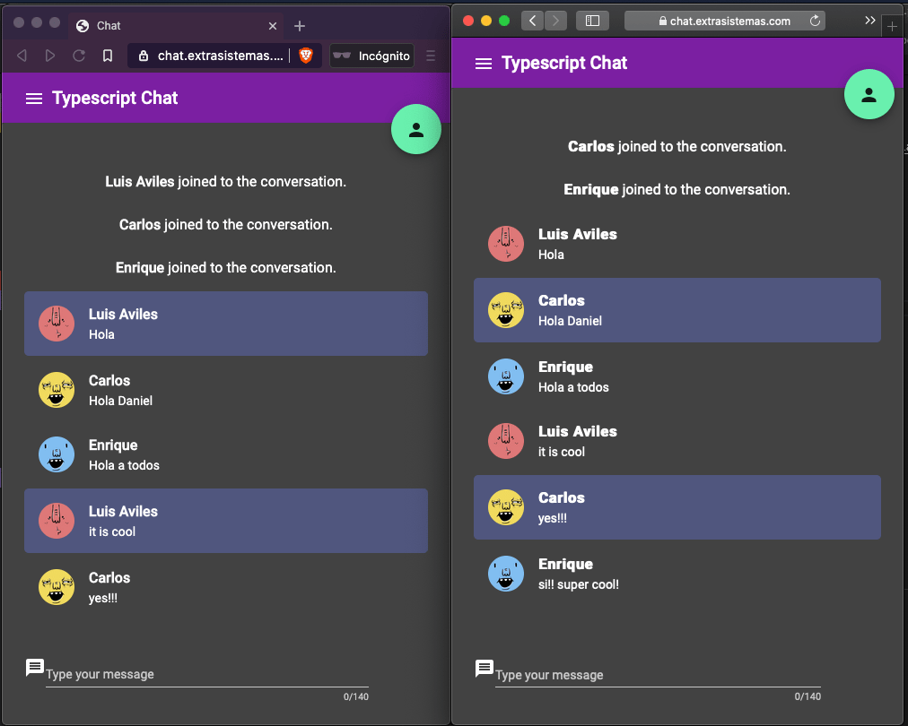 GitHub linuxcarl/chatsocketiotypescript chat with socketIO