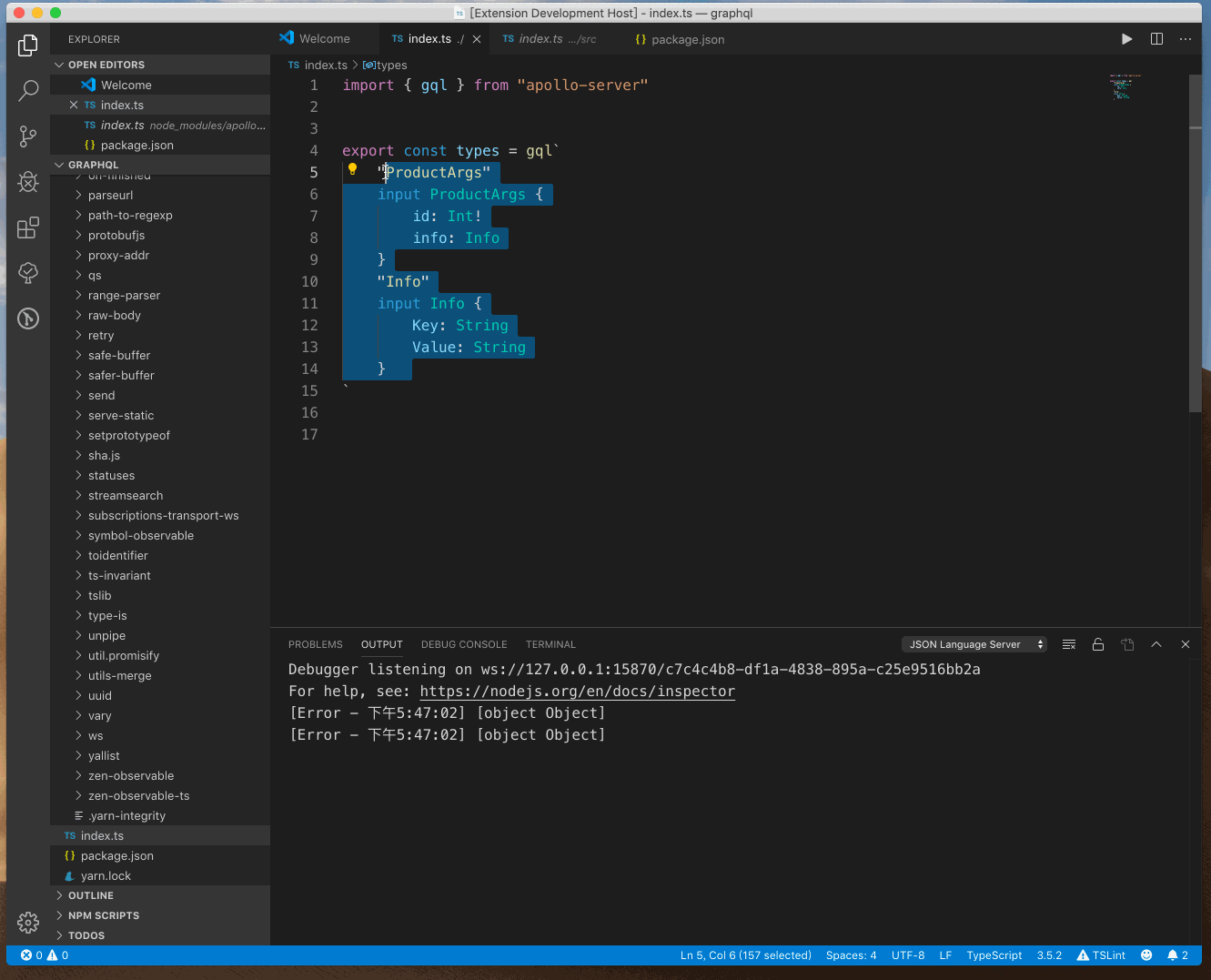 GitHub liyikun/vscodegraphqlschematypescript Simple Generate a