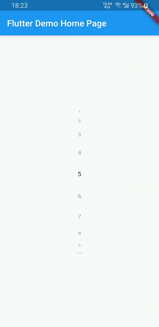 wheel_chooser Flutter package