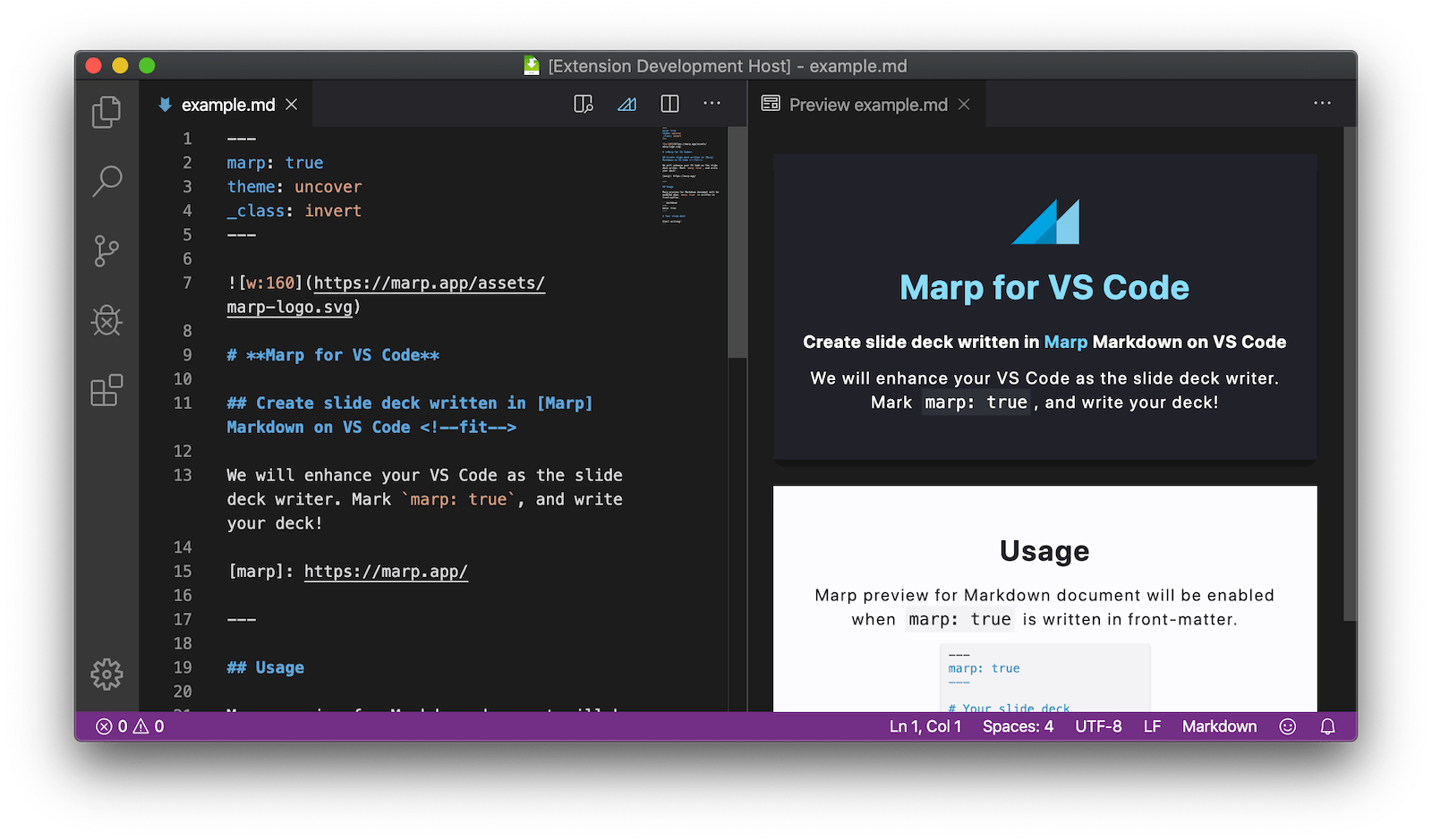 GitHub marpteam/marpvscode Marp for VS Code Create slide deck