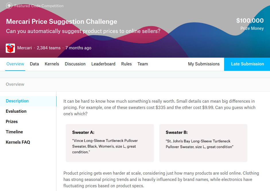 GitHub massquantity/Kagglemercaripricesuggestion Solution for