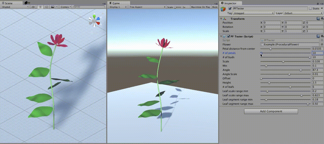 GitHub mattatz/unityproceduralflower Procedural flower generator