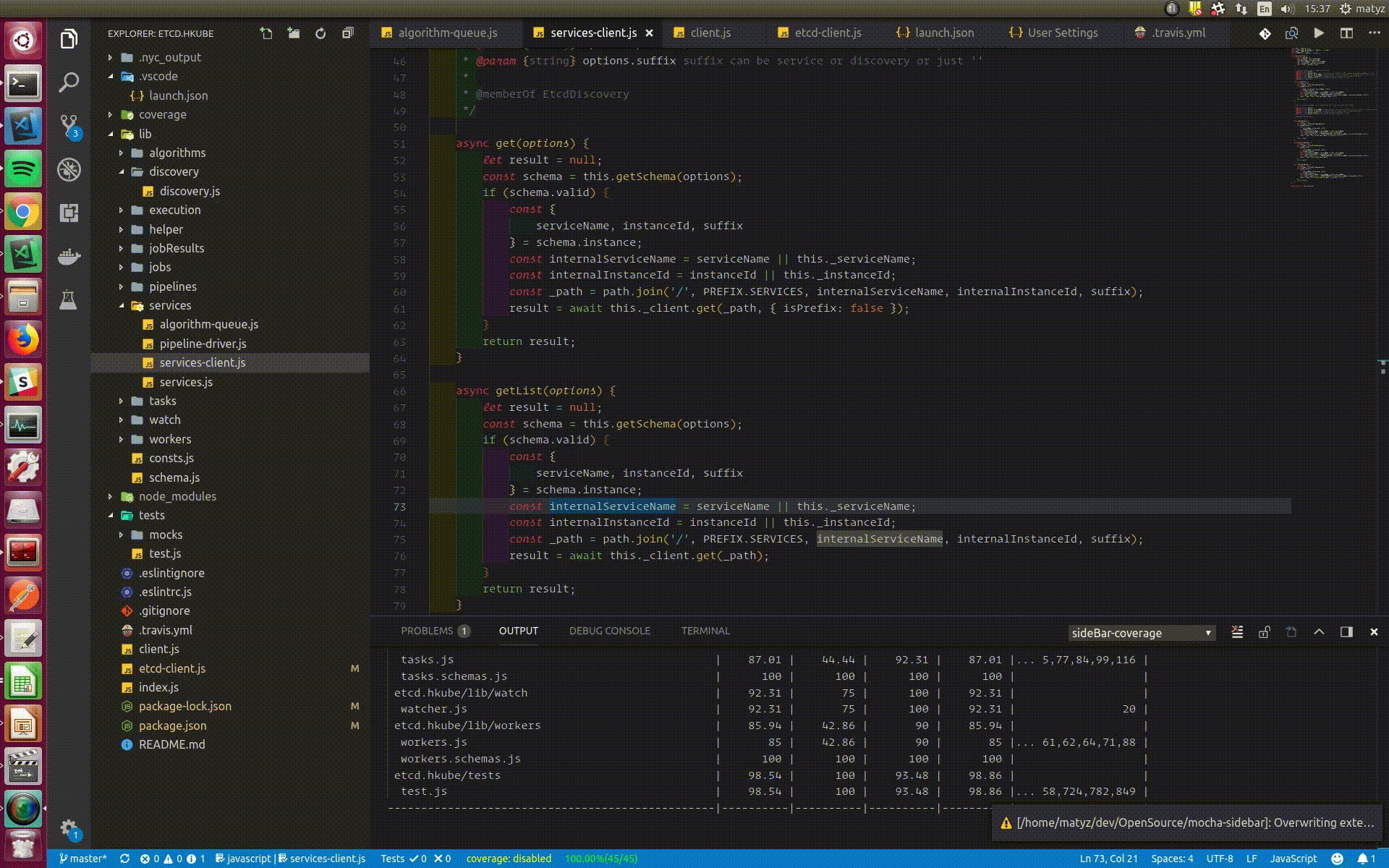 vscodemochasidebar Codesandbox