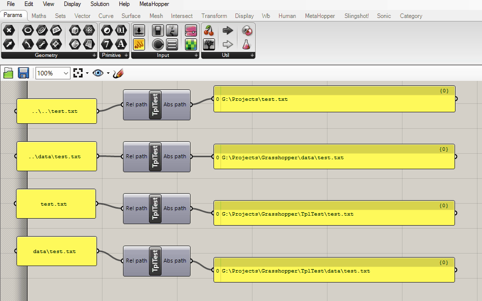 Relative file path tool