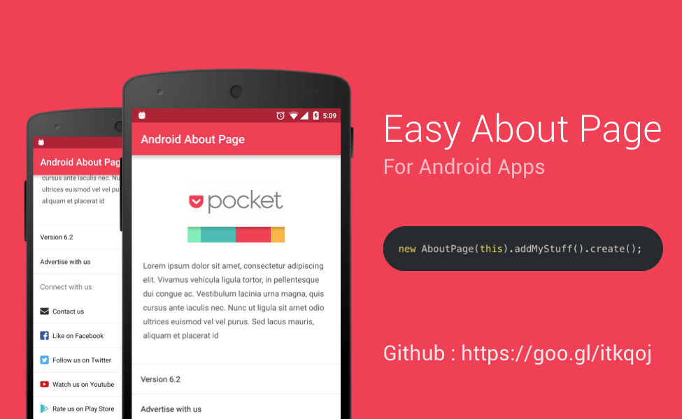 GitHub wcoder/AndroidAboutPage Port of