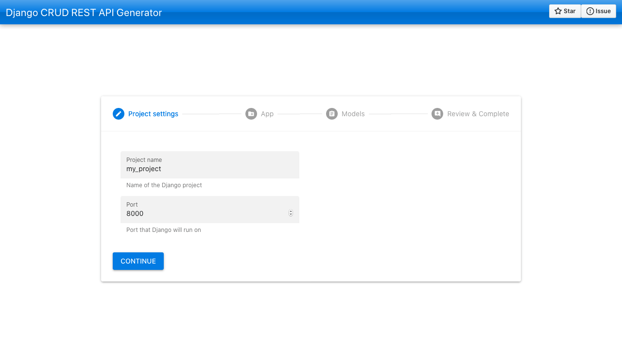 Django Rest Api Generator