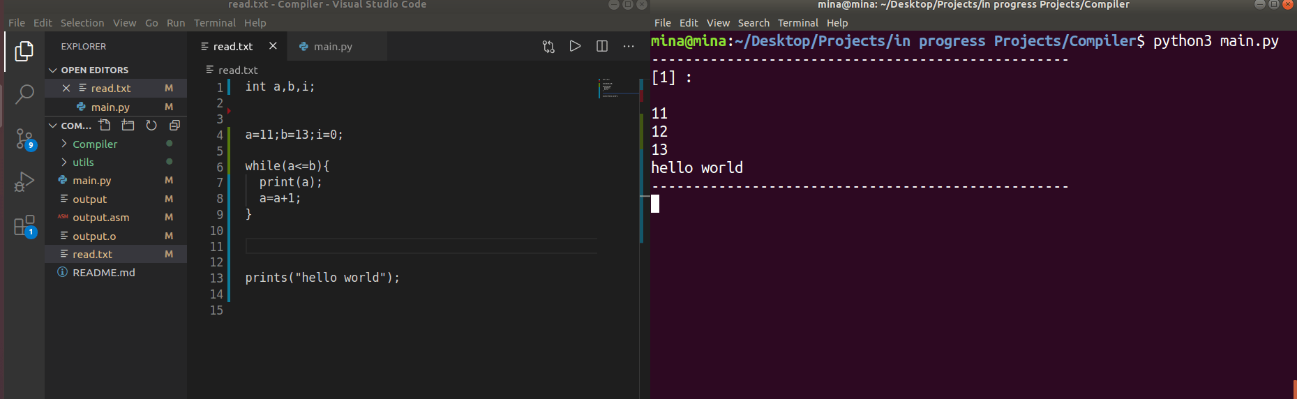 GitHub this is basic a compiler written in