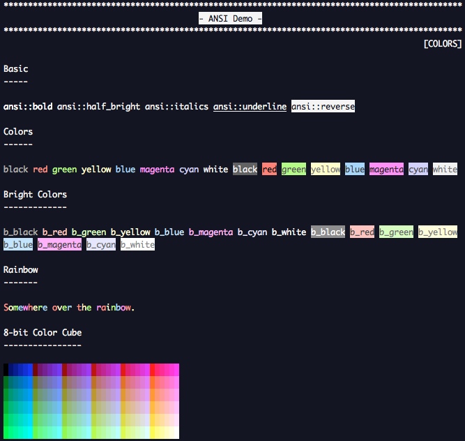 GitHub mfornos/ansibfl ANSI Bash Function Library