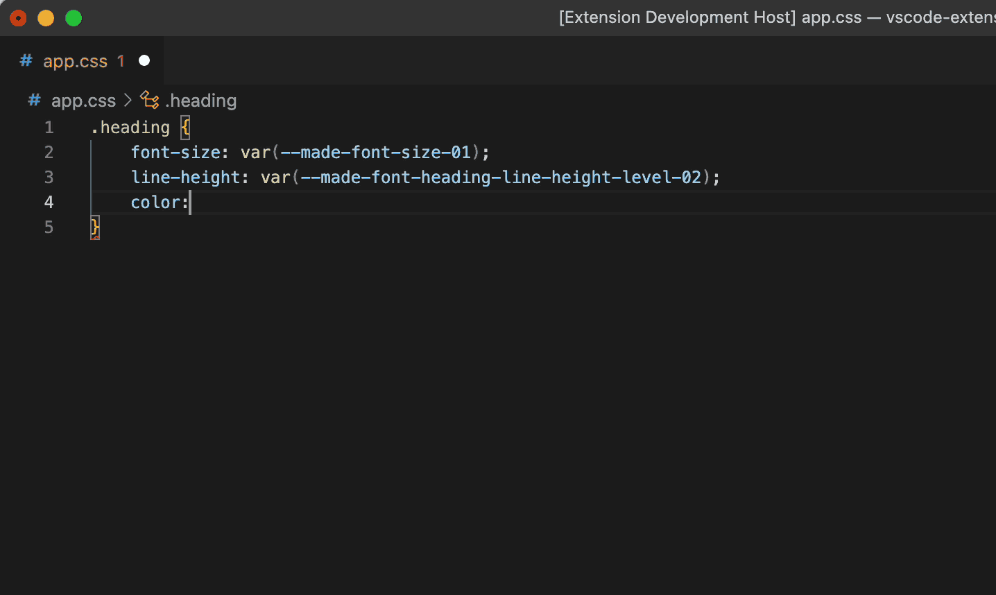 Made Design Tokens for VS Code Visual Studio Marketplace