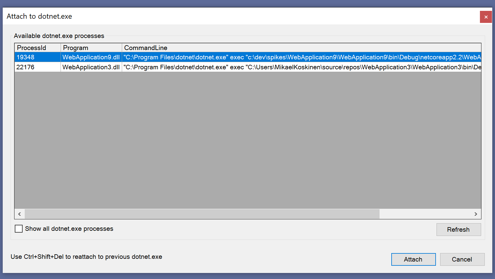 Attach to Extension for Visual Studio 2017&2019 Mikael