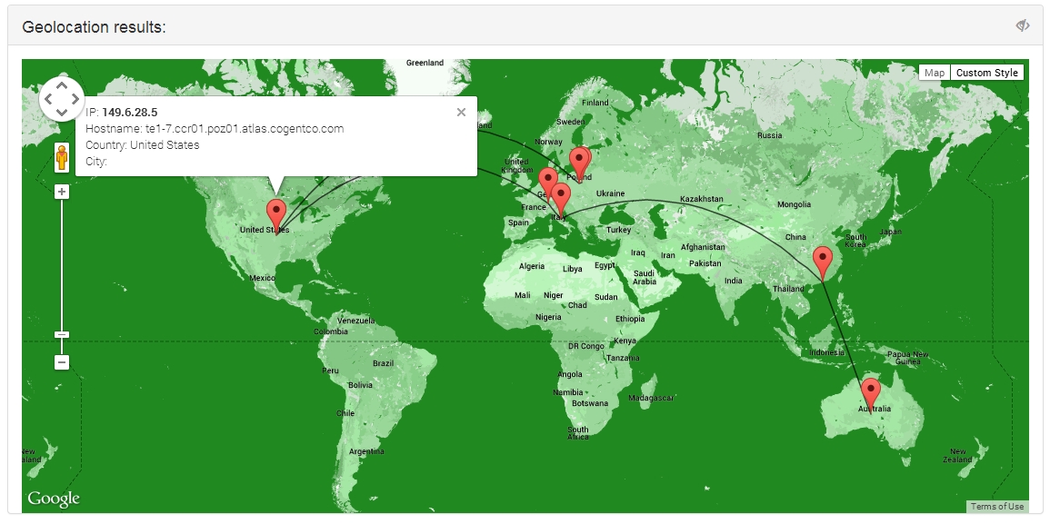 GitHub mnmnc/aquila Visual traceroute with google maps.
