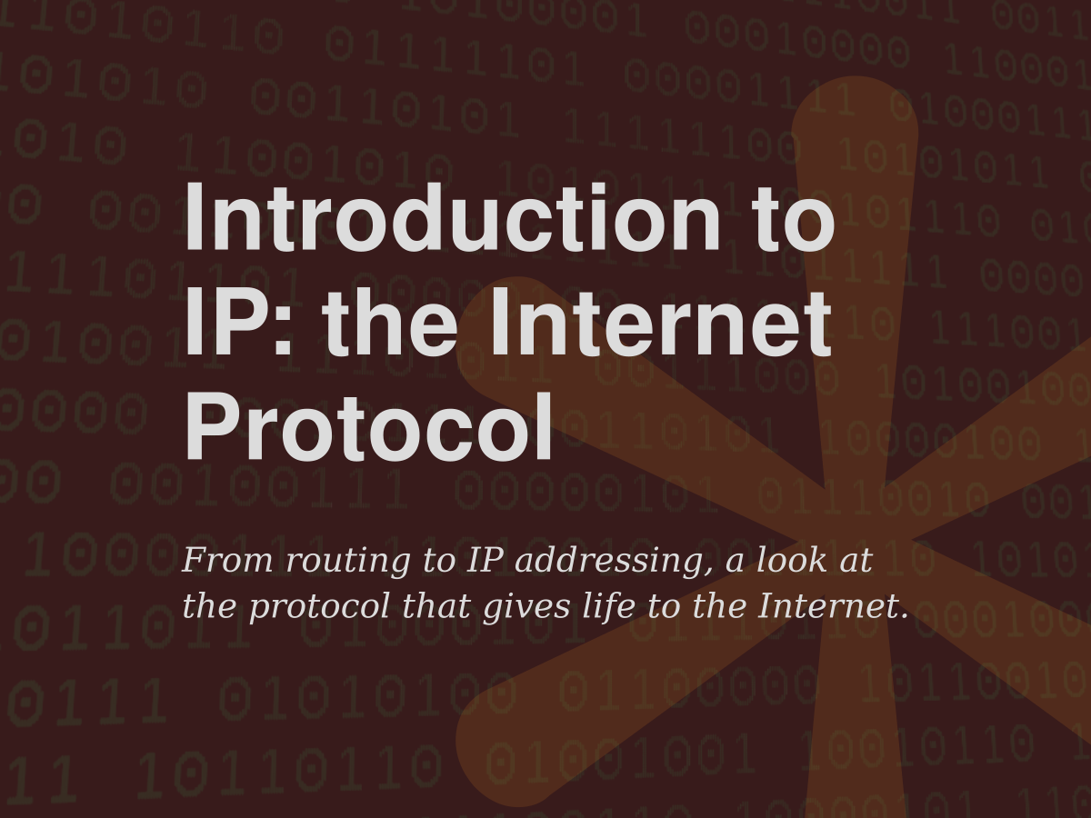 Introduction to IP the Protocol Internal Pointers