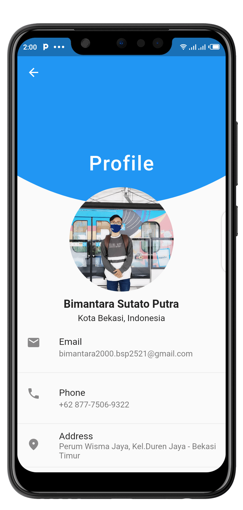 Portfolio Mobile Apps using Flutter