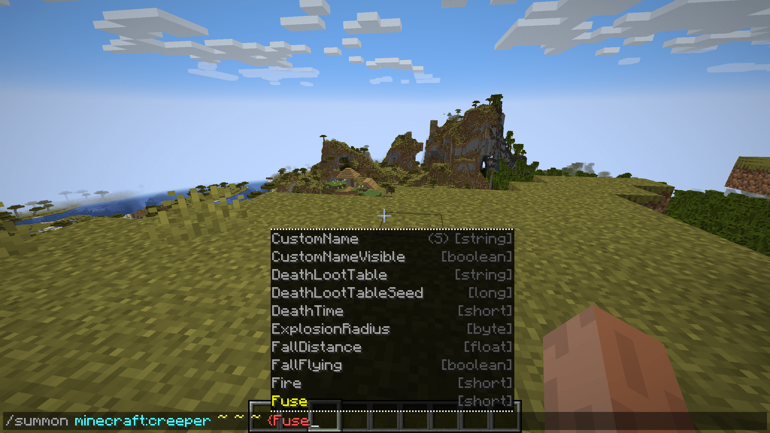 GitHub mt1006/mcnbtacmod Minecraft mod adding suggestions for NBT