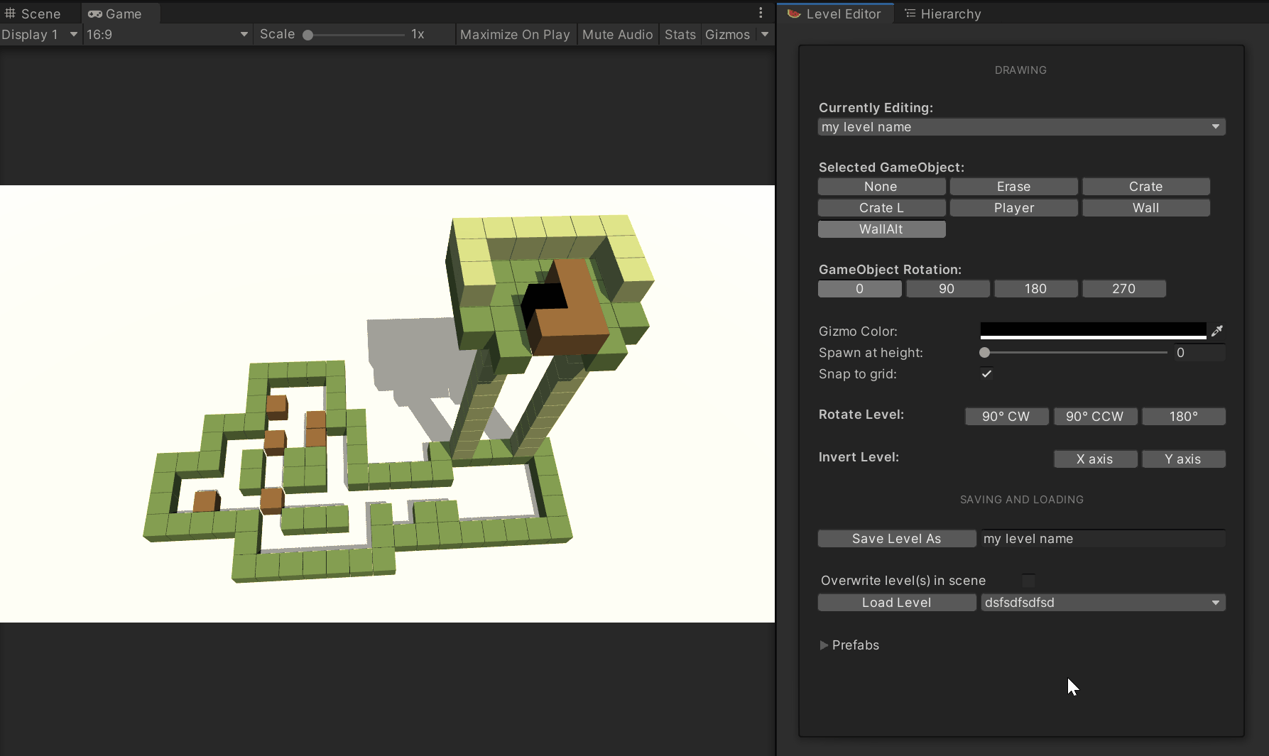 GitHub coreymartin/gridgamegroundwork A Unity project & level