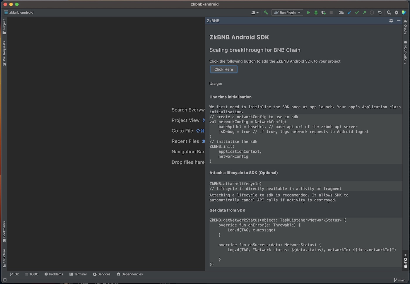 GitHub naman14/zkbnbandroidsdk Android SDK for zkbnb APIs