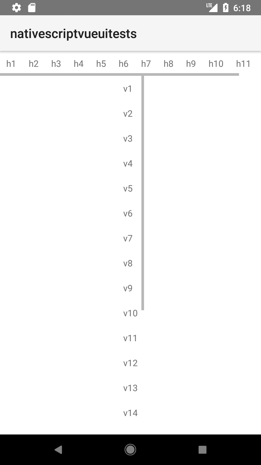 ScrollView NativeScriptVue