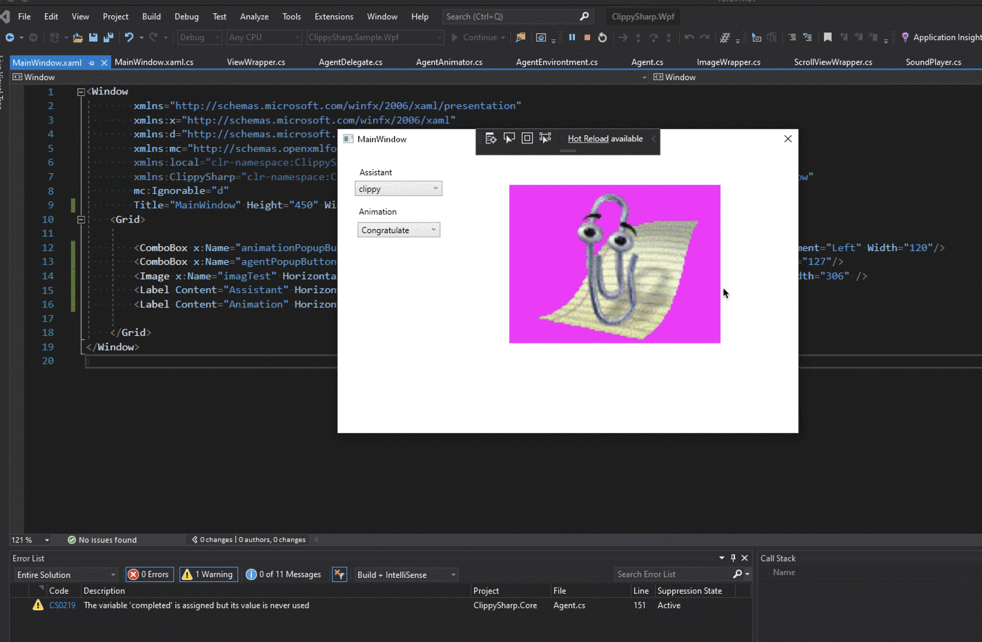 GitHub netonjm/ClippySharp Add Clippy to a