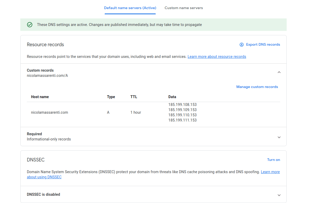 How to create a website using GitHub Pages, Google Domains and Hugo