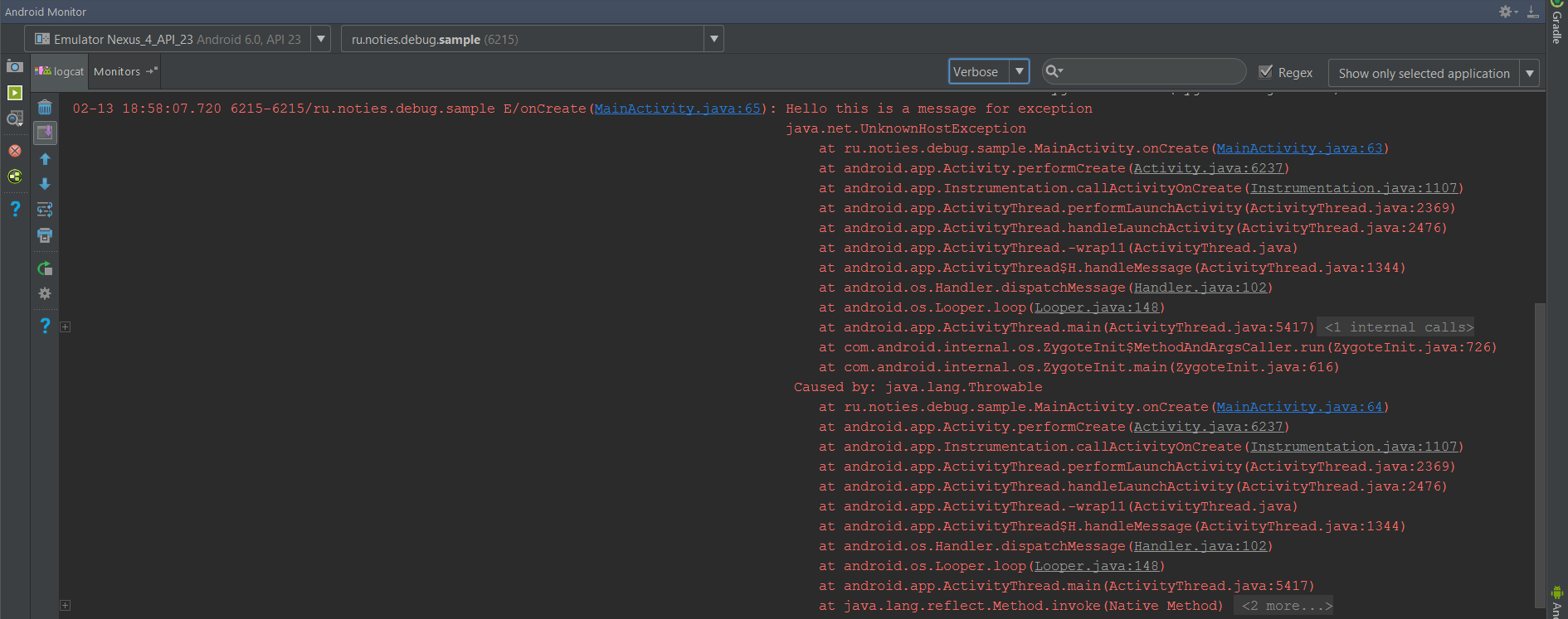 The Android Arsenal Logging Debug