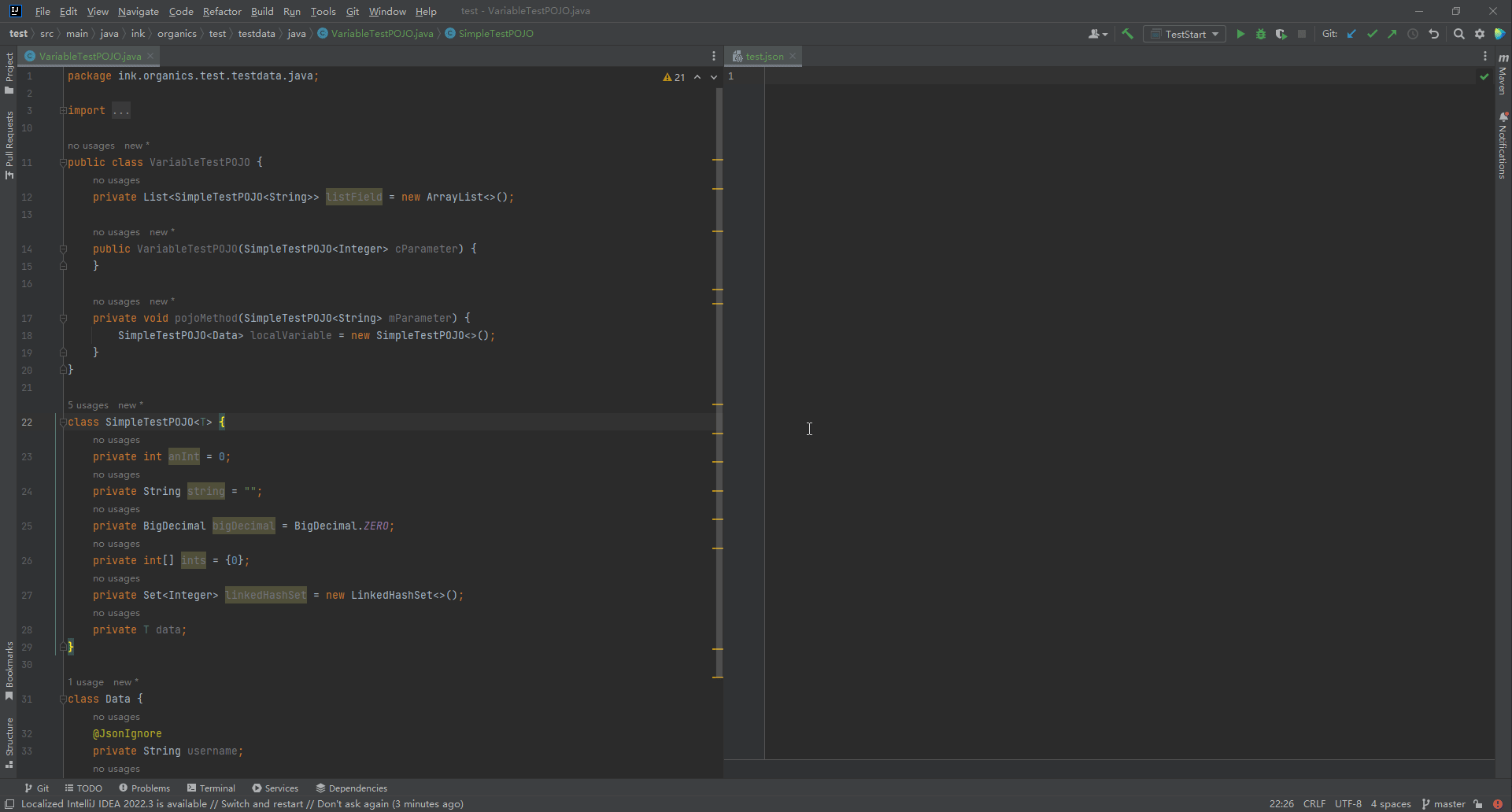 POJO to JSON IntelliJ IDEs Plugin Marketplace