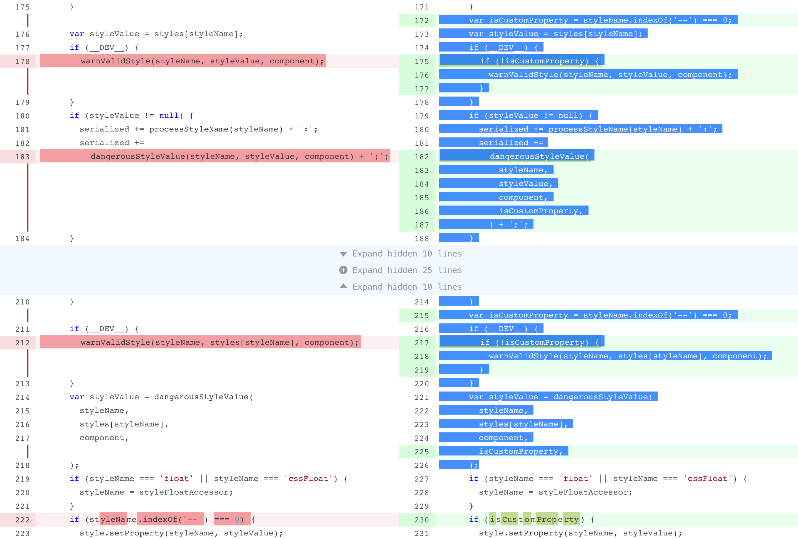 GitHub otakustay/reactdiffview A git diff component