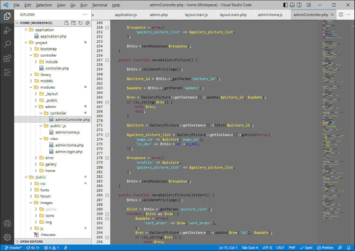 GitHub outofsync42/graymatter VSCode light theme with gray editor