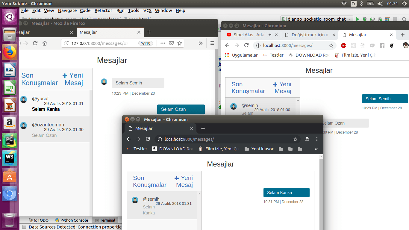 Django Socket Io Messaging