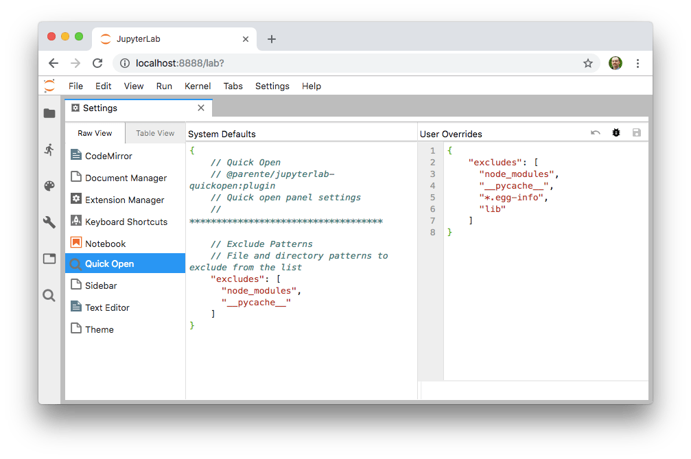 Jupyterlab Quickopen
