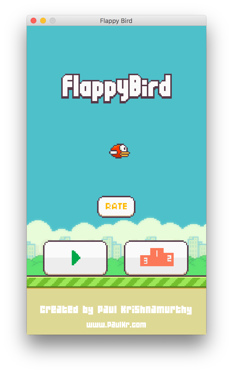 GitHub paulkr/FlappyBird 🕹️ A remake of the arcade game Flappy Bird