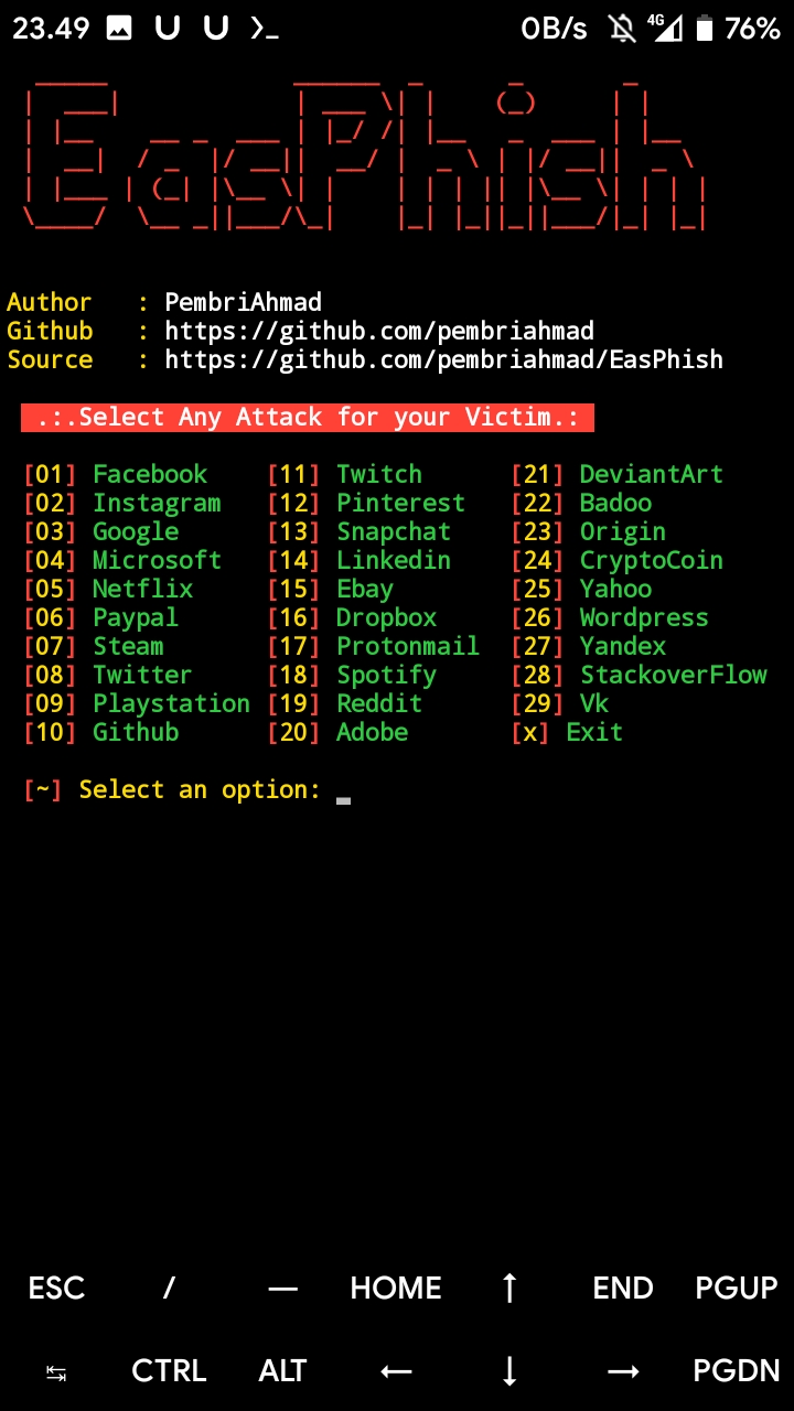 GitHub pembriahmad/EASPhish Phishing's easy tools for the need to