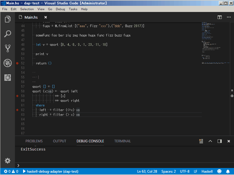 haskelldap haskelldap is a GHCi having DAP interface.