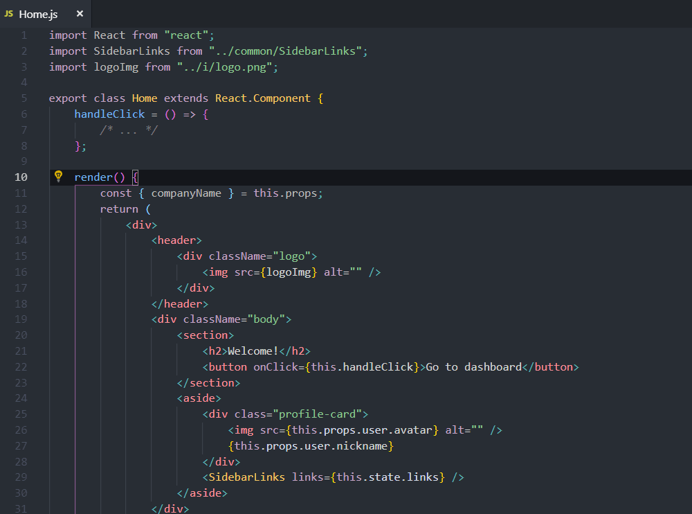 Vscode React Refactor