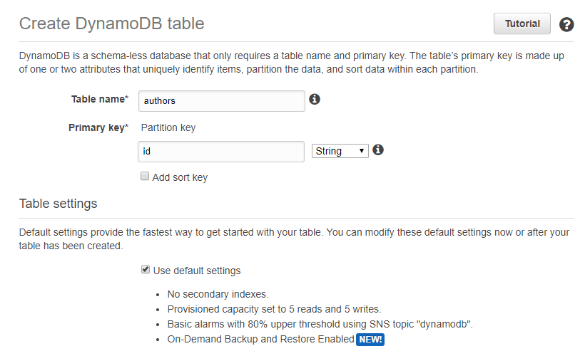 Dynamodb Create Table Java Example Decoration Items Image