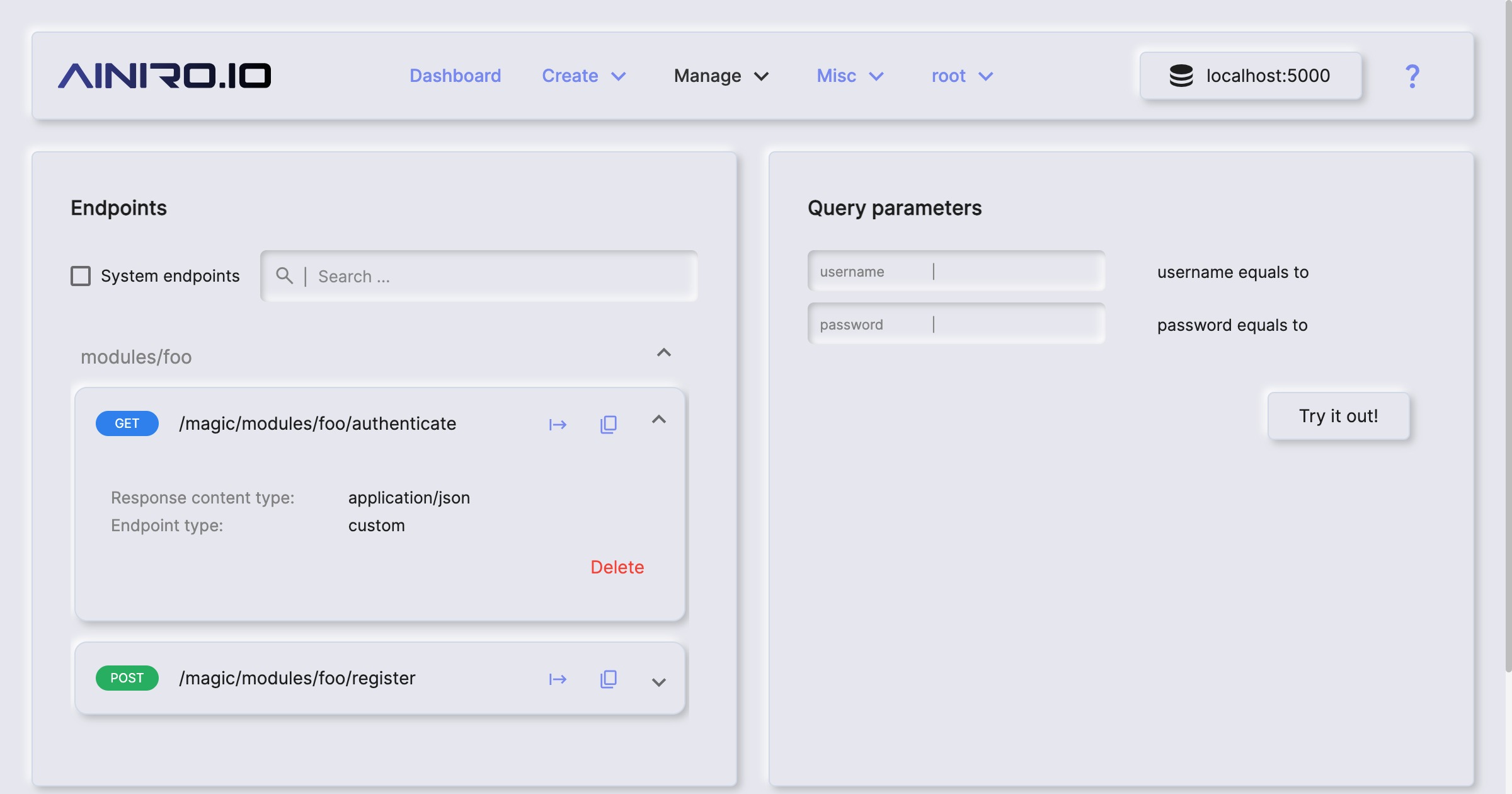 Browsing your HTTP endpoints