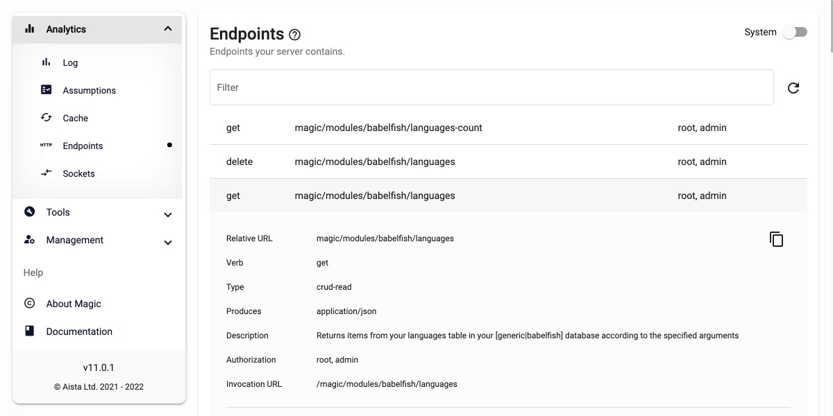 Browsing your HTTP endpoints