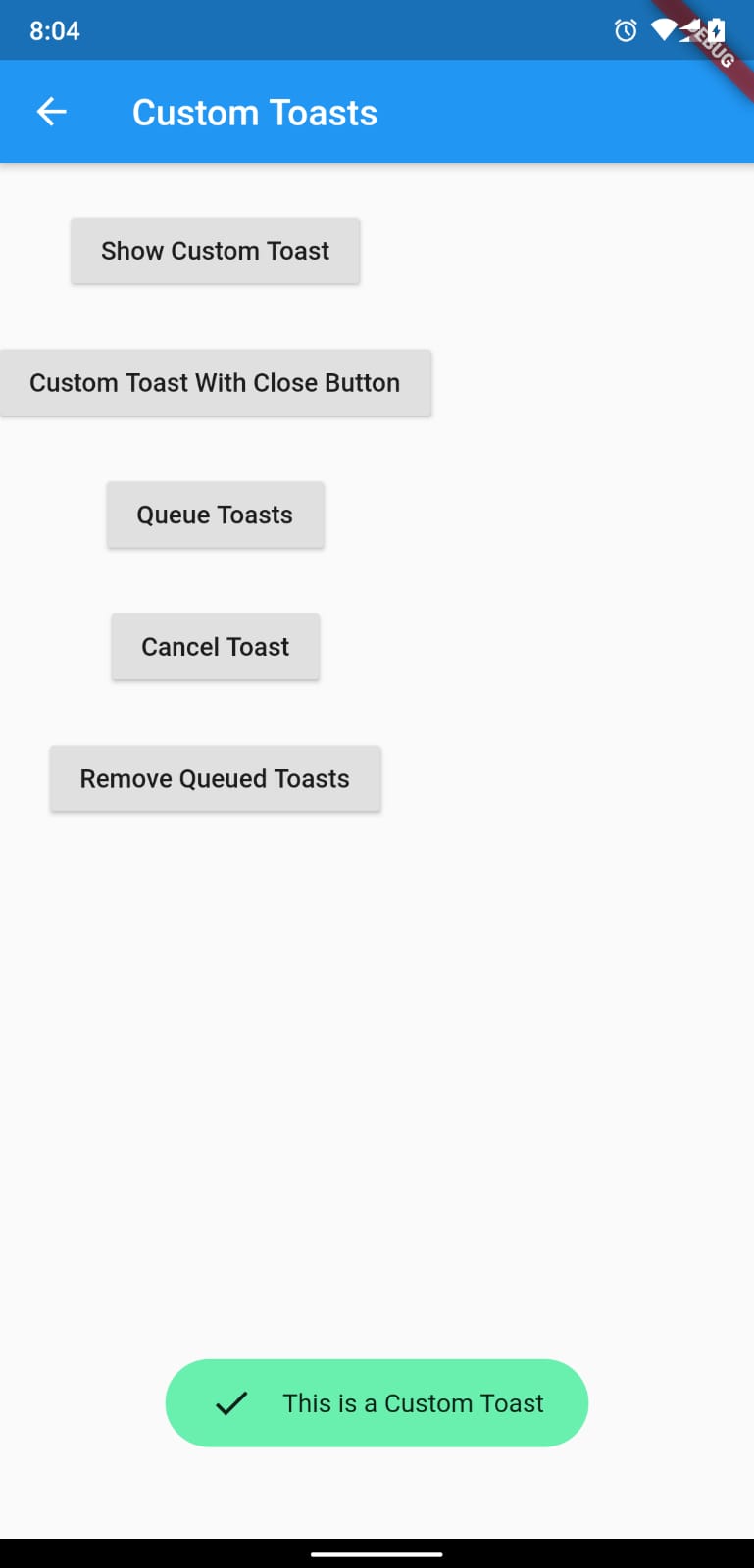 Toast Plugin for Flutter
