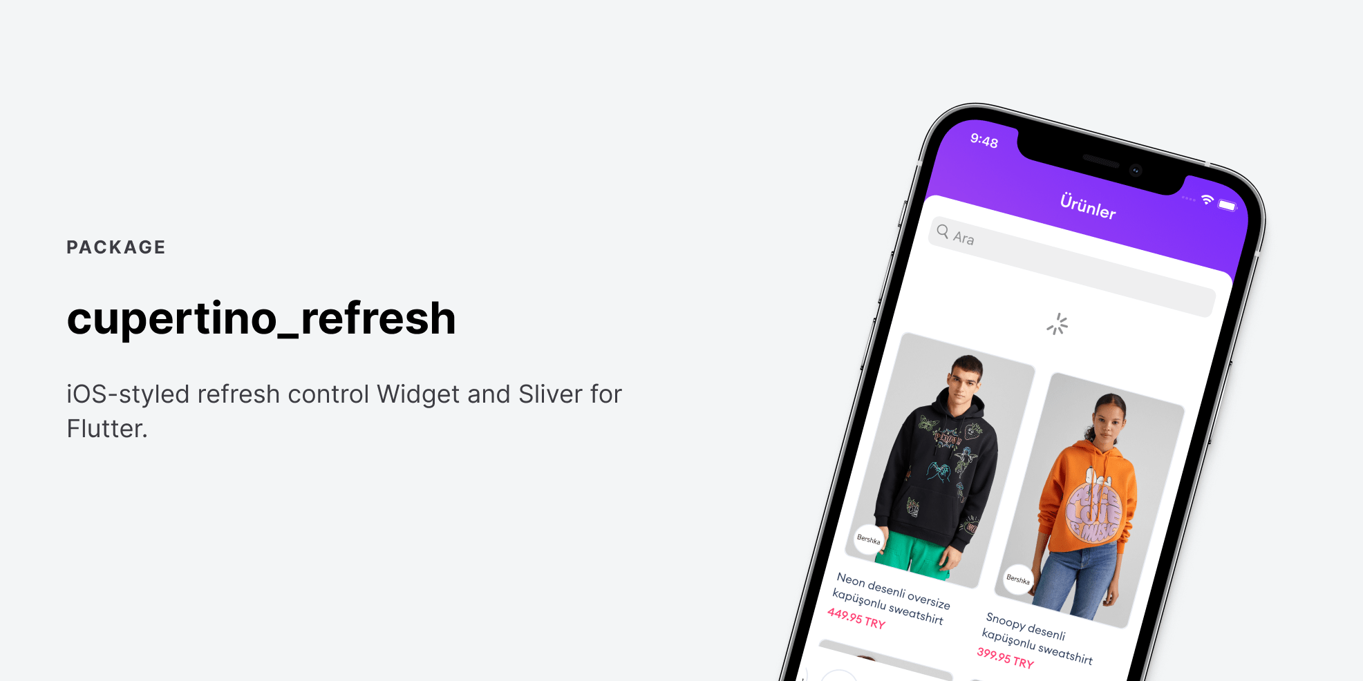 cupertino_refresh Flutter package