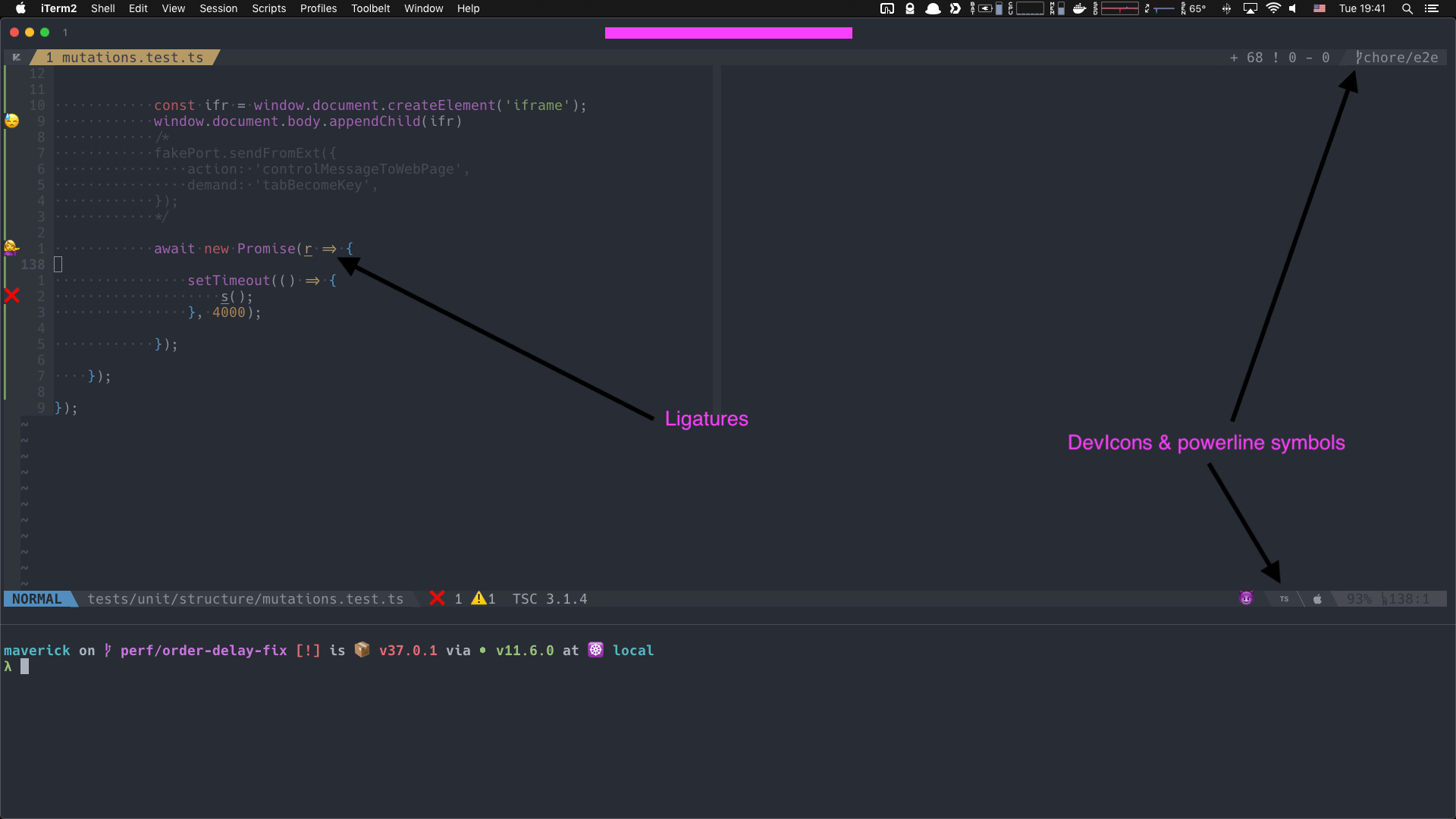 Alternatives and detailed information of Hack Font Ligature Nerd Font