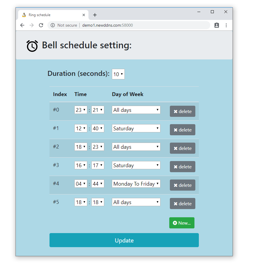 GitHub qienhuang/scheduled_relay A webbased bell scheduler
