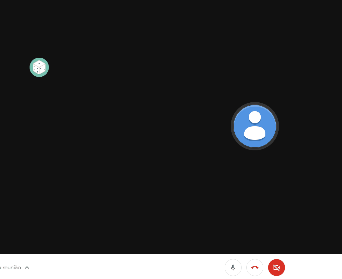 Google Meet Dice Roller