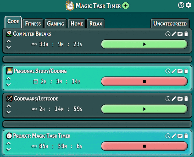 Magic Task Timer